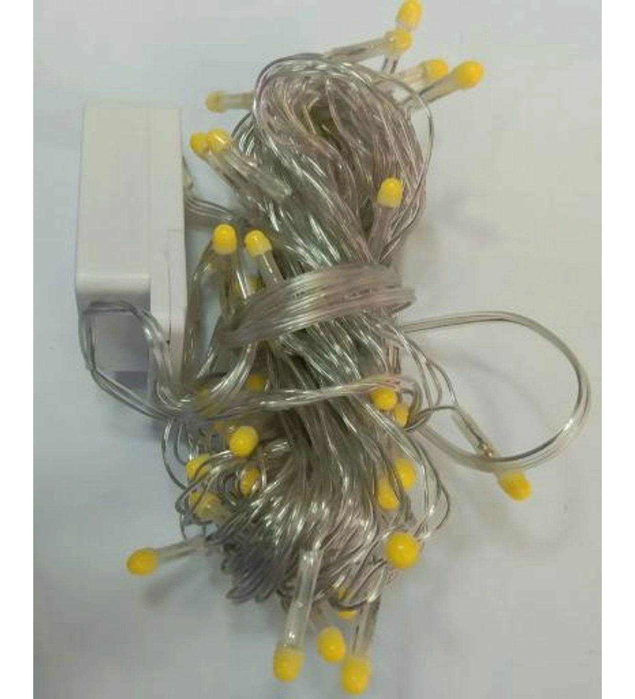 10m 100 Led Damla Uçlu Led Işık Beyaz Işık Şeffaf Kablo