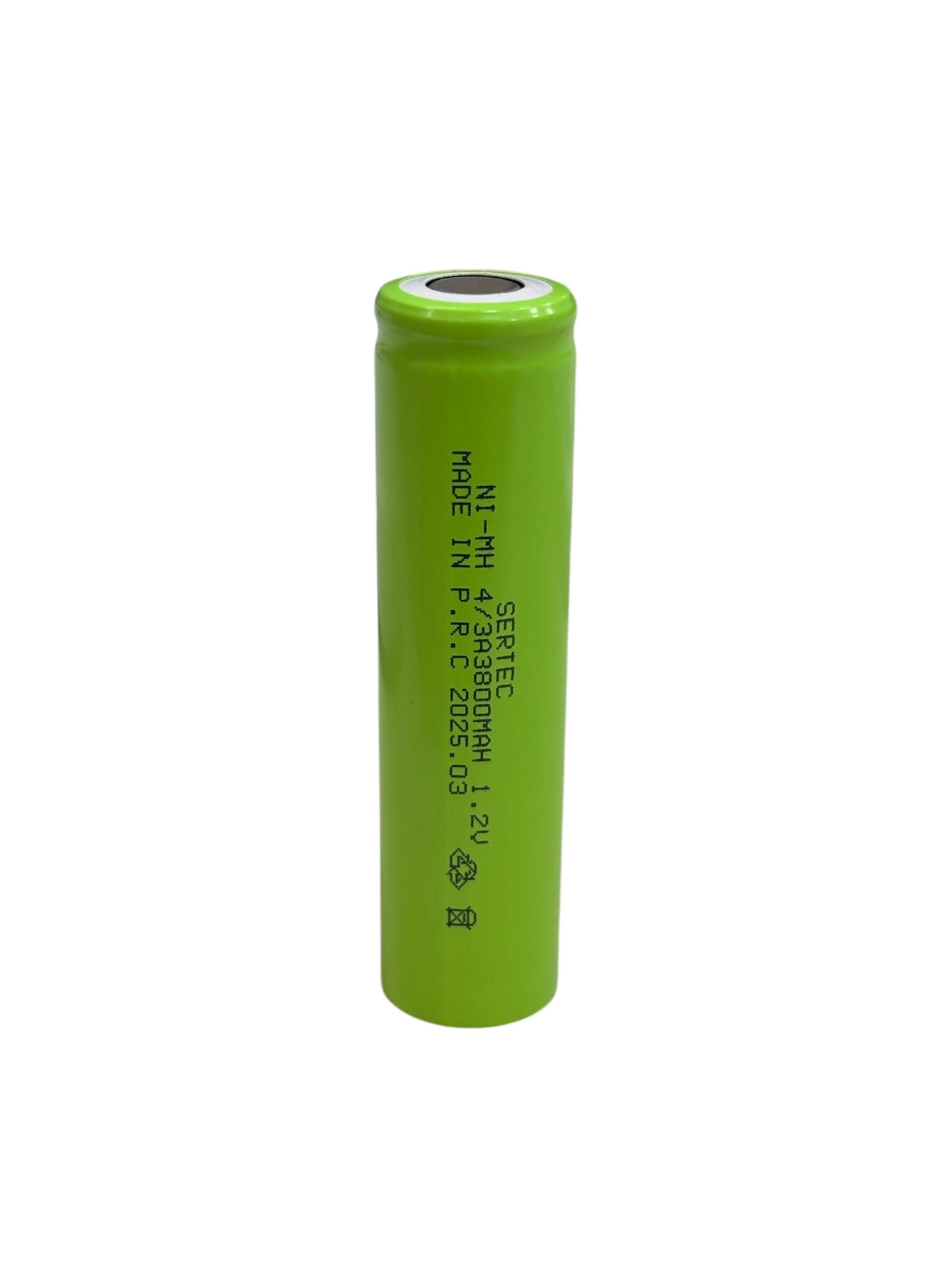 - 1.2v 3800 Mah - 4/3a - Ni-mh Şarjlı Pil - (başsız / Flat Head)