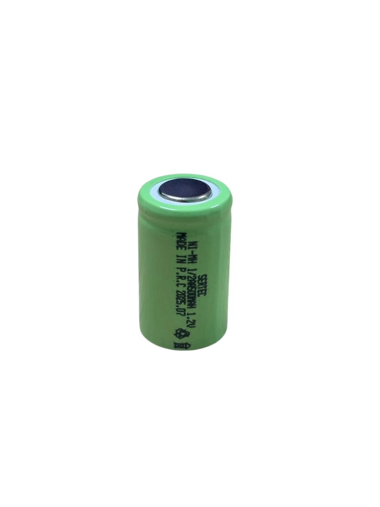 - 1.2v 500 Mah - 1/2aa - Ni-mh Şarjlı Pil - (başsız / Flat Head)