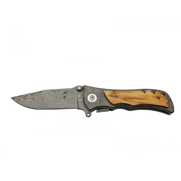 2-32 Damascus Çakı 20 Cm Manuel, Kemerlikli