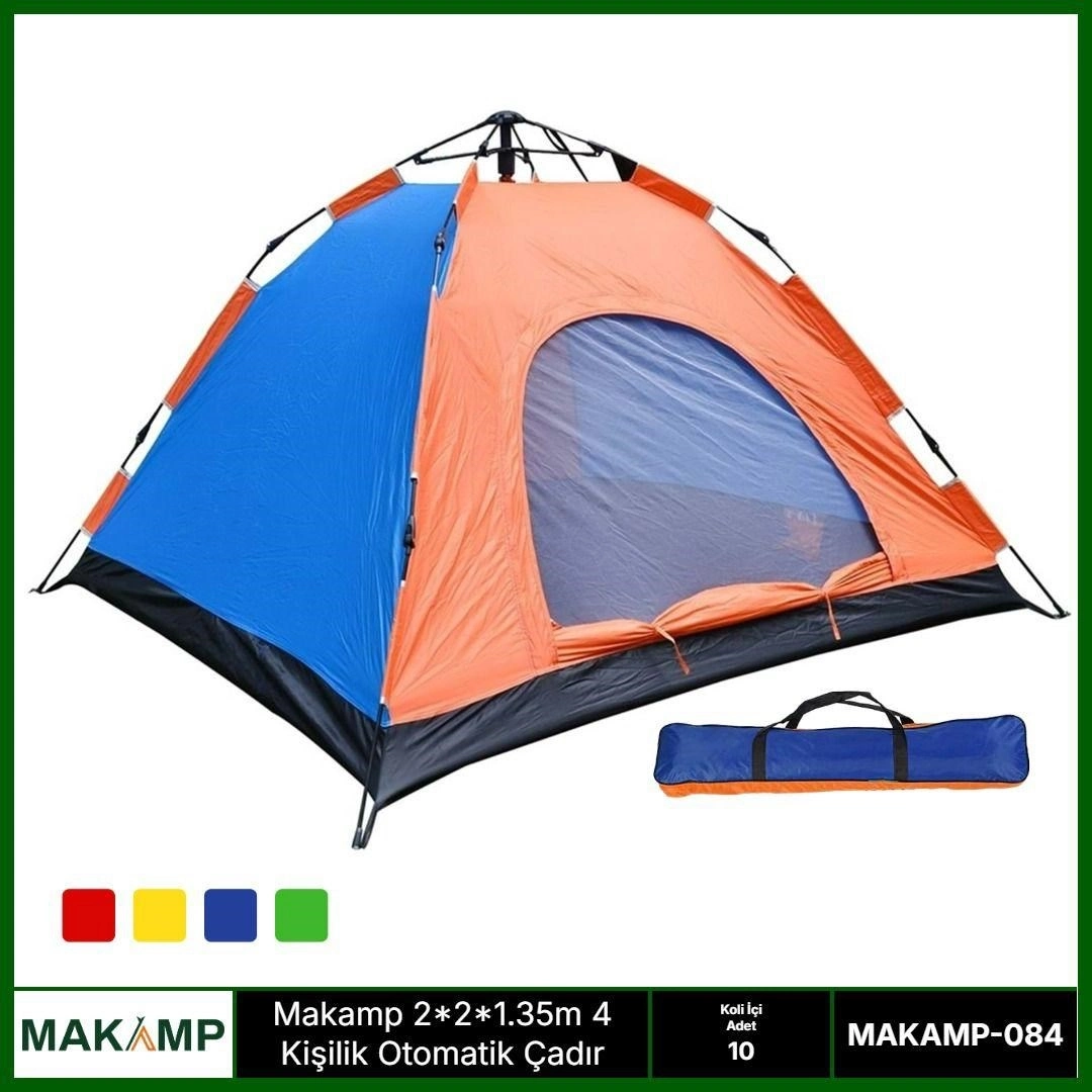 2.2*2.5*1.35m 4 Kişilik Otomatik Çadır