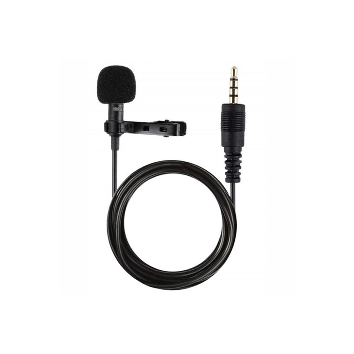 3.5mm Jak 1.5 Metre Double Mikrofon - Siyah