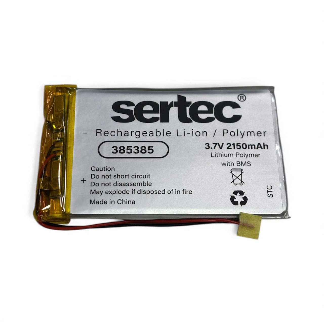 385385 3.7v 2150 Mah Li-polymer Pil (devreli/1.5a)