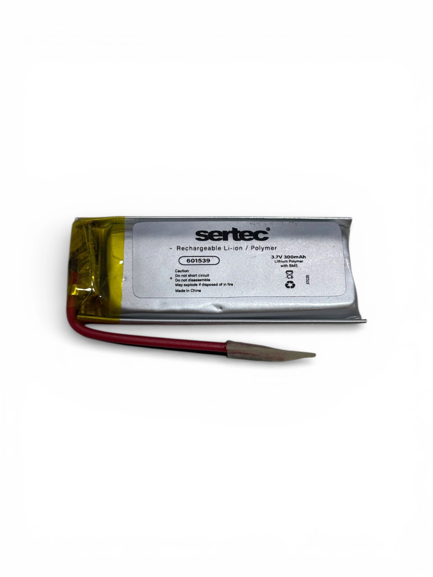 601539 3.7v 300 Mah Li-polymer Pil (devreli/1.5a)
