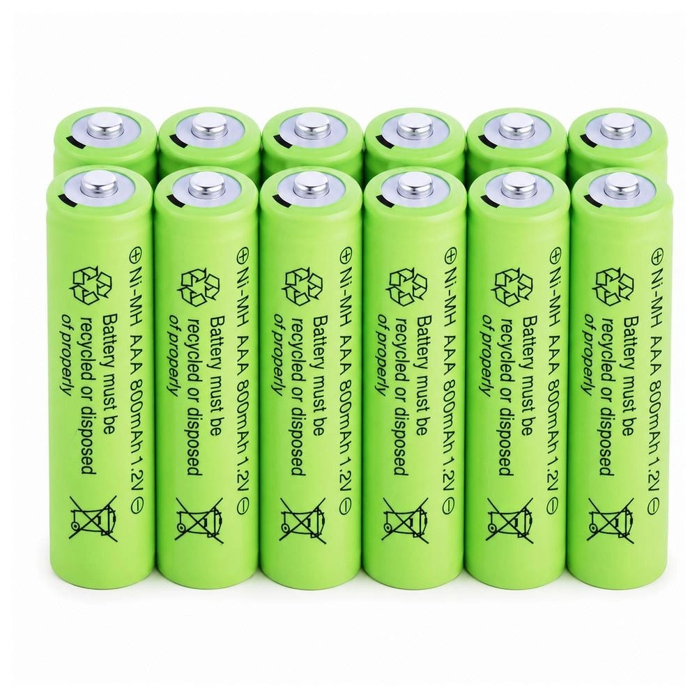 800 Mah 1.2v Aaa Ni-cd Şarj Edilebilir Pil 12 Adet