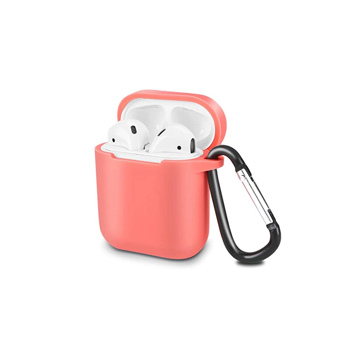 Airpods 2 (2.nesil) Sert Silikon Kılıf - Fuşya
