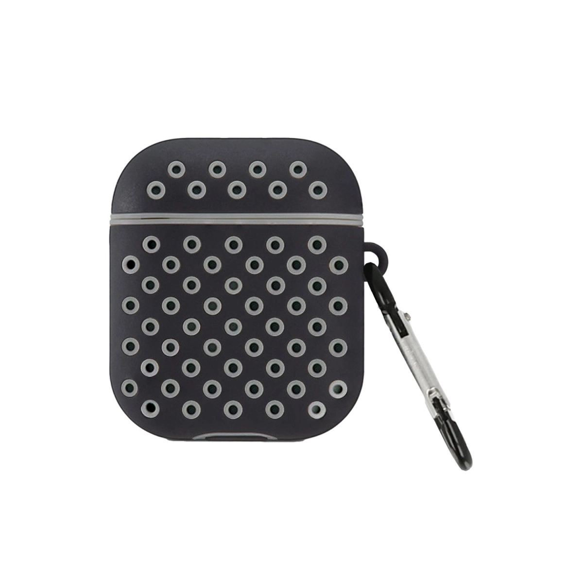 Airpods 2 (2.nesil) Spor Delikli Kılıf - Siyah-gri