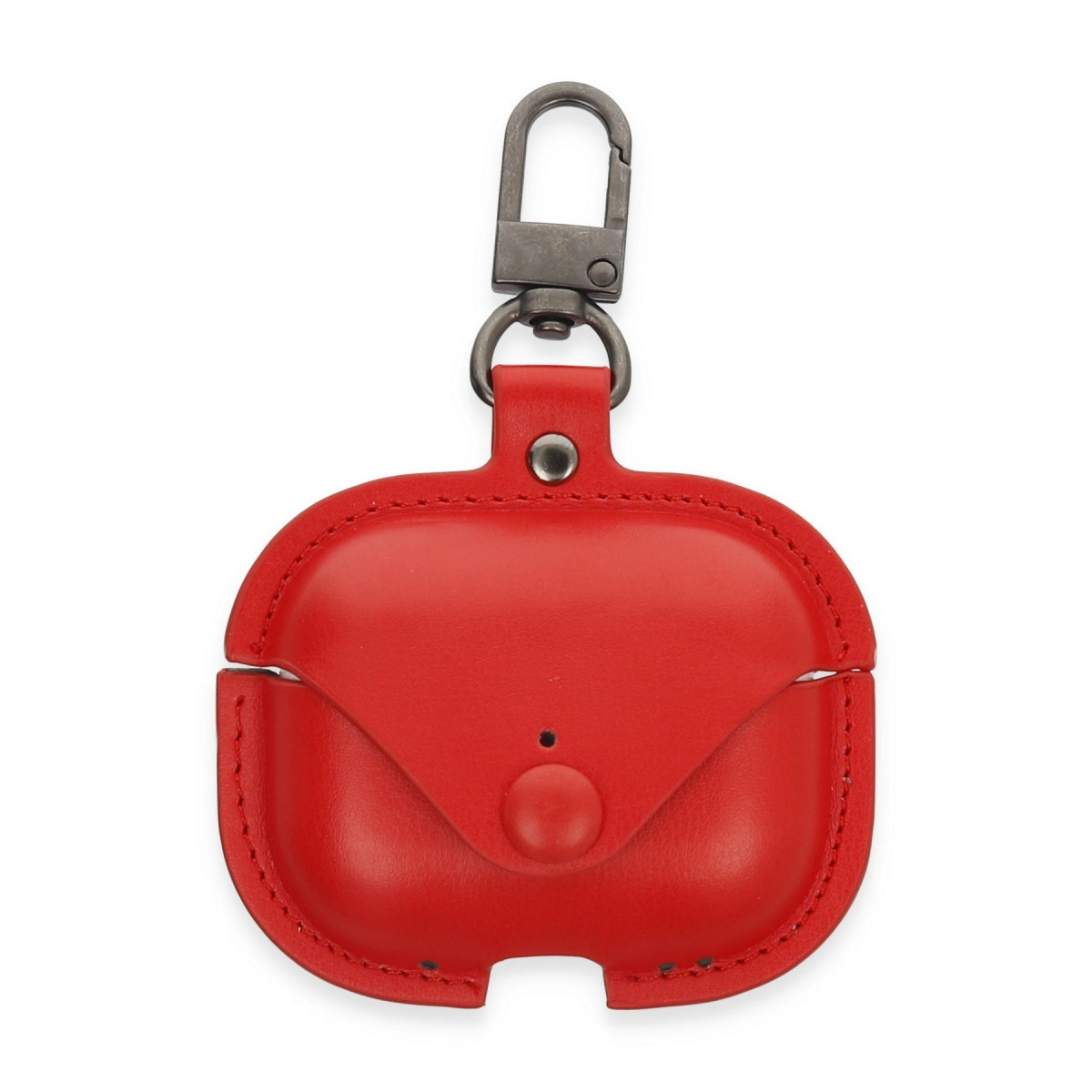 Airpods Pro 2 (2.nesil) Çanta Deri Kılıf - Kırmızı