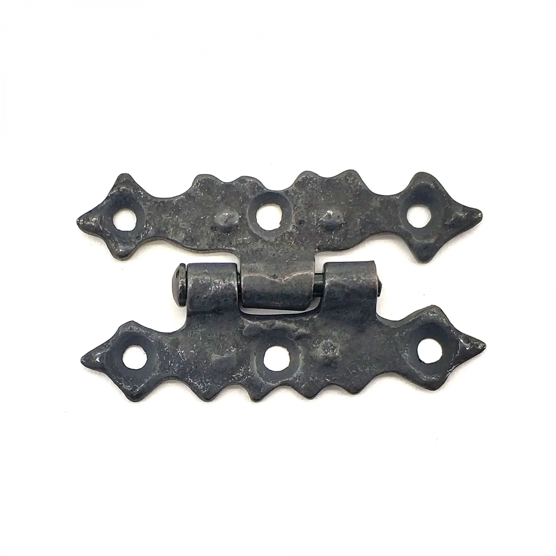Antika Tarz Dekoratif Pirinç Yıldız Menteşe - 63x36 Mm, Oksit