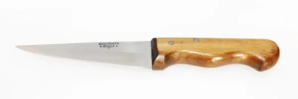 Bursa İnce Sivri Kasap Bıçağı No:1, 13 Cm - Ahşap Sap