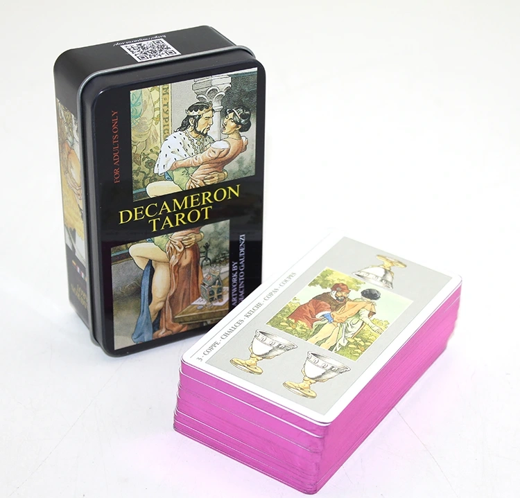 Decameron Metal Kutulu Tarot Kartı
