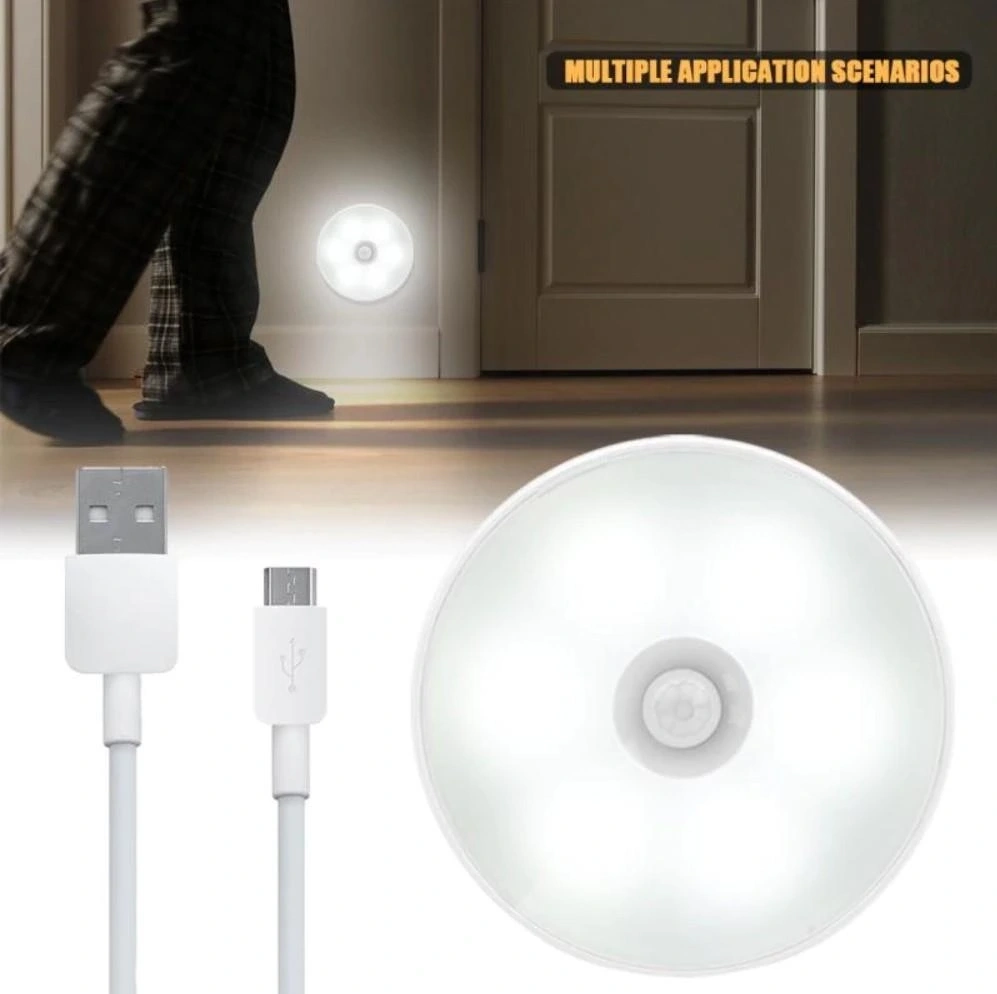 Hareket Sensörlü Usb Şarjlı Led Işık Lamba