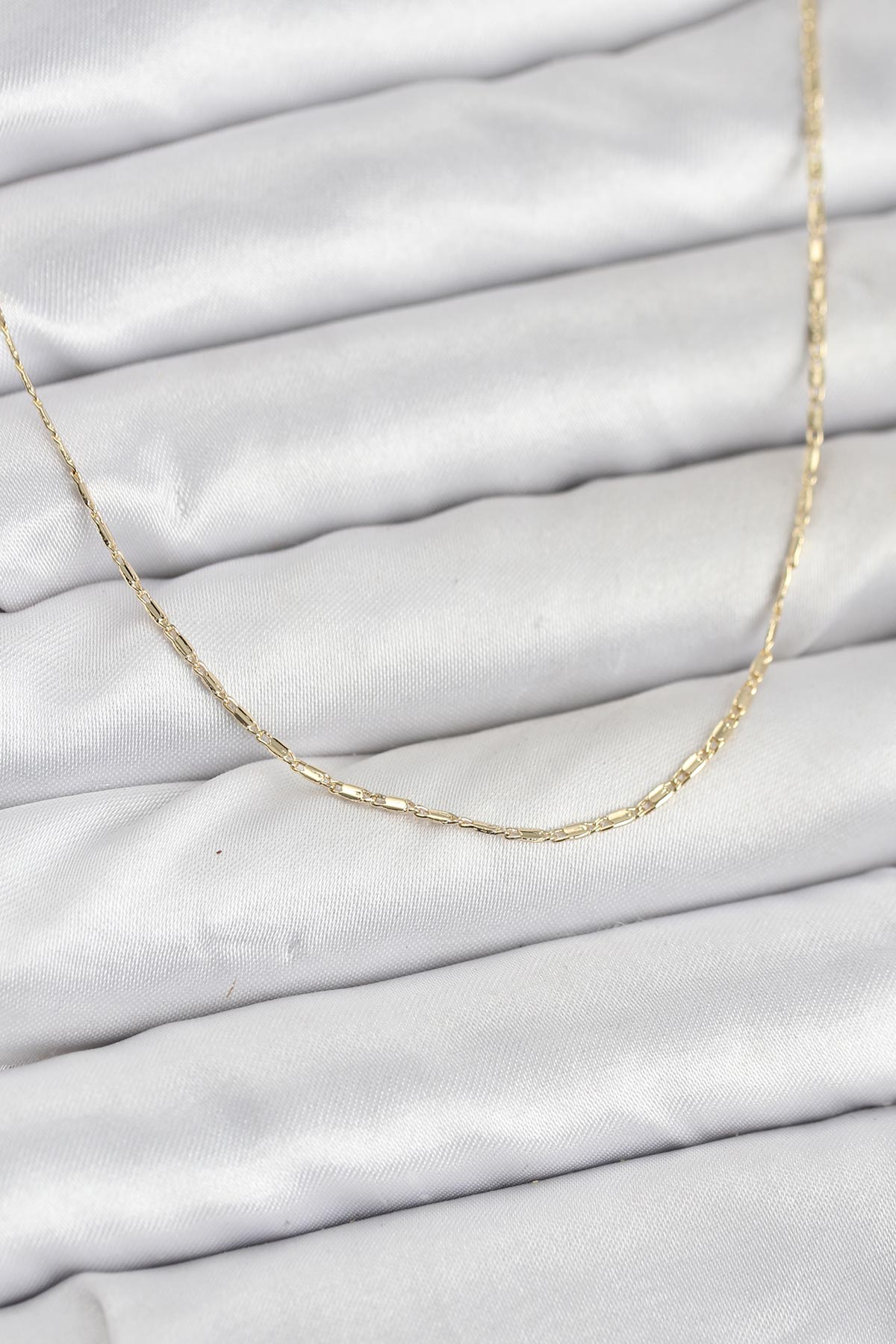 CM 14K Gold Renk Kesme Model 60 cm Kadın Kolye 5886