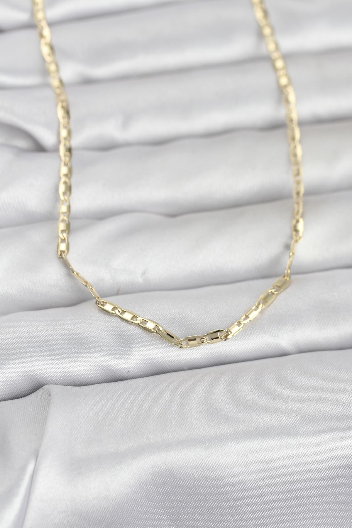 CM 14K Gold Renk Gemici Zincir Model 60 cm Kadın Kolye 5886