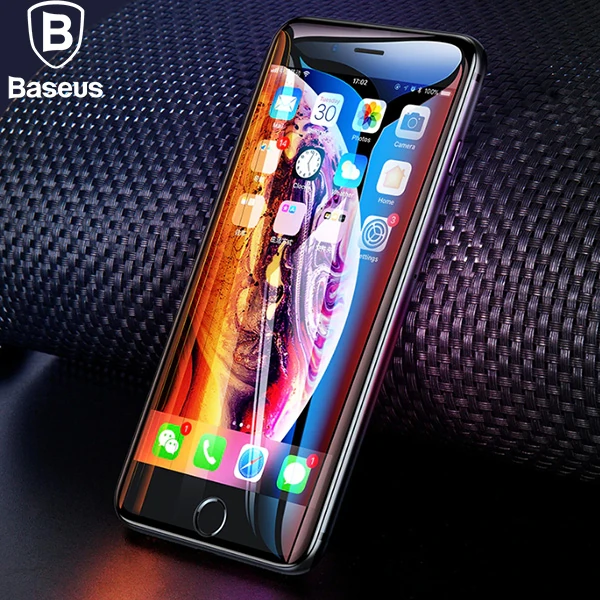 Baseus İPhone 8 Plus 7 Plus 6S-6Plus 3D 023mm Full Kırılmaz Cam Ekran Koruyucu