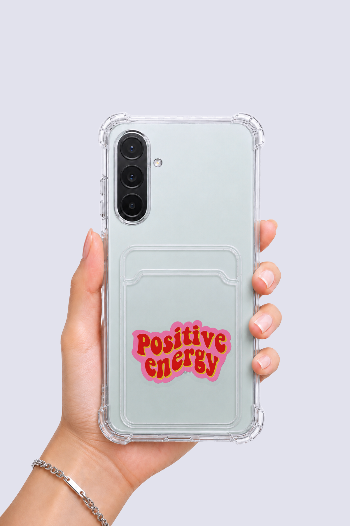 Samsung Galaxy A17 Kartlıklı Pozitif Enerji Desenli Kılıf