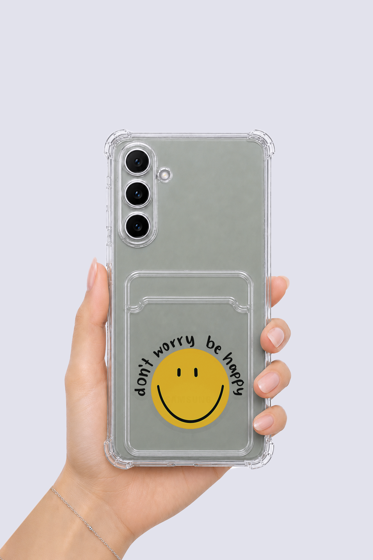 Samsung Galaxy A54 Kartlıklı Gülücük Desenli Kılıf