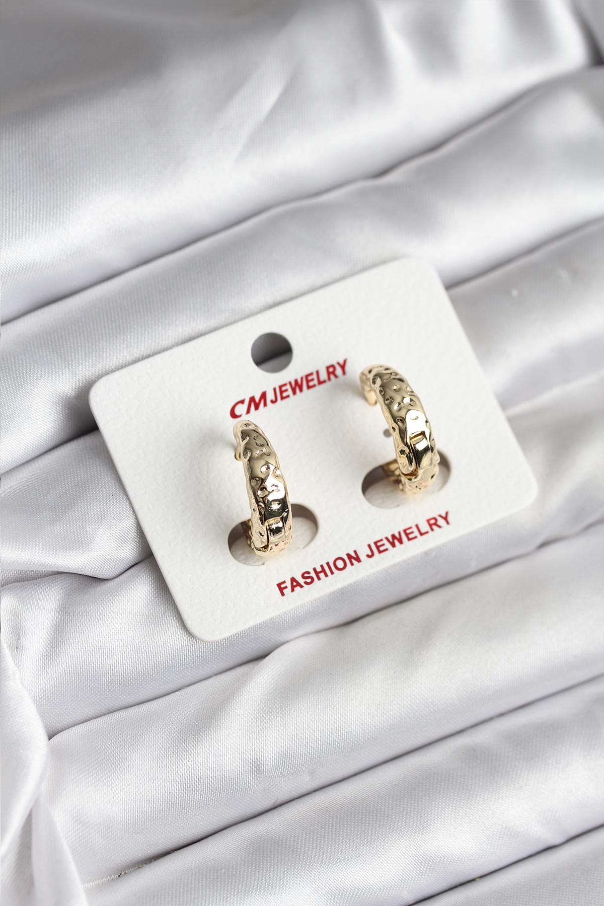14K Gold Renk Kaplama CM Kadın Küpe 5886
