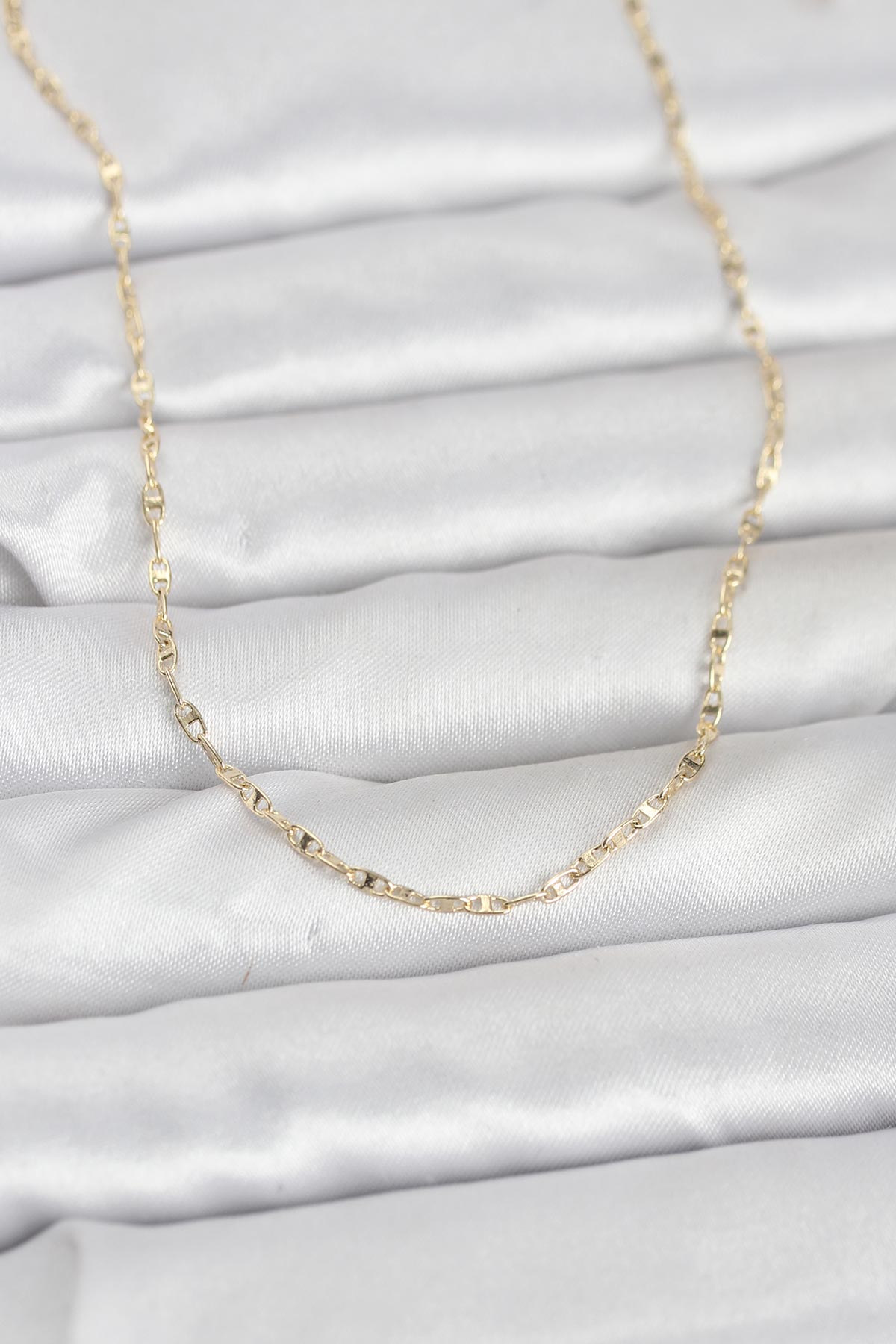 CM 14K Gold Renk Gemici Zincir Model 60 cm Kadın Kolye 5886
