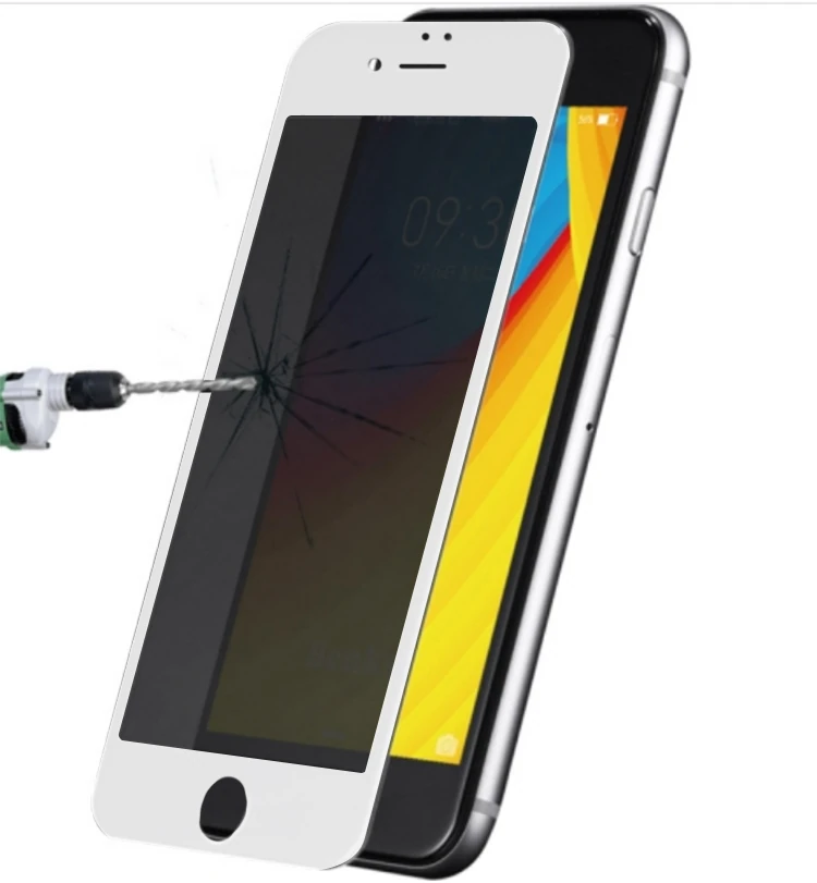 iPhone SE3-SE2 İPhone 8-7 3D Full Privacy Gizlilik Kırılmaz Cam Ekran Koruyucu