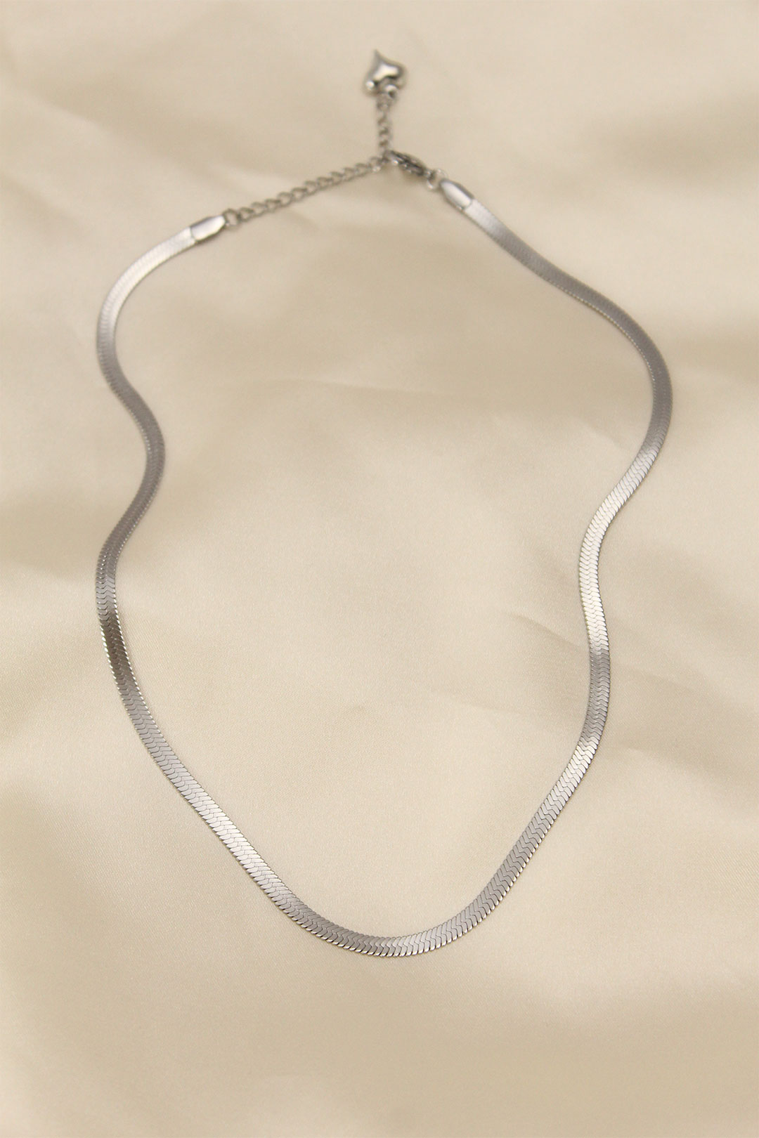 316L Çelik Silver Renk 45 cm İtalyan Zincir Model Kadın Kolye 5886