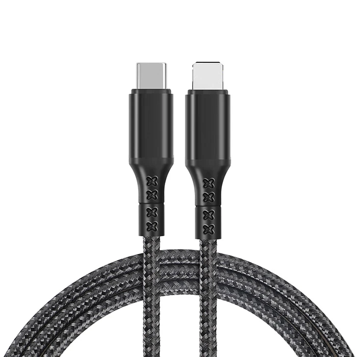 ALLY 1mt 27W Type-C To iPhone Lightning Süper Hızlı Data ve Şarj Kablosu Akım ve Isı Korumalı Halat