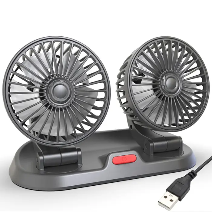 ALLY F410 USB Çift Başlıklı Araç Fanı Oto Fan Vantilatör