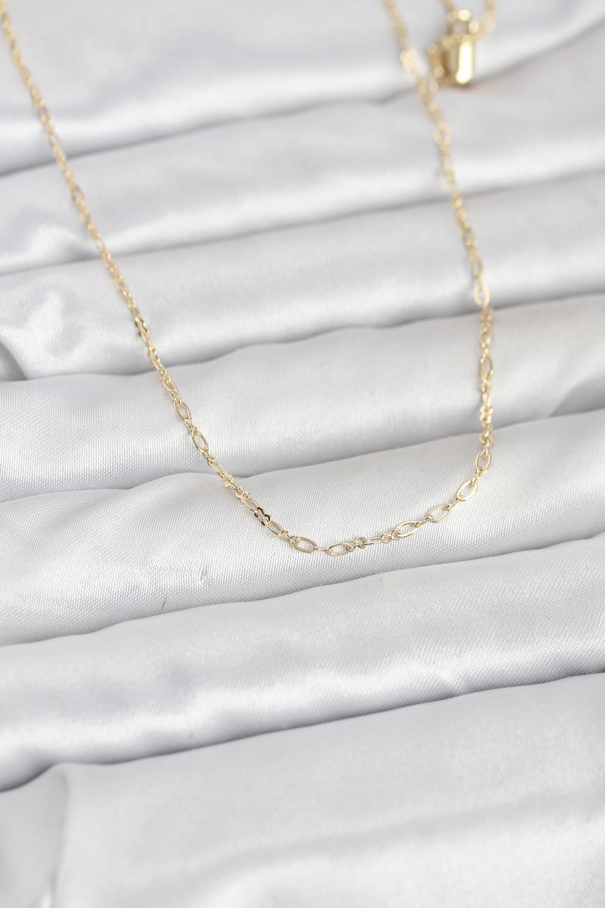 CM 14K Gold Renk 60 cm Zincirli Kadın Kolye 5886