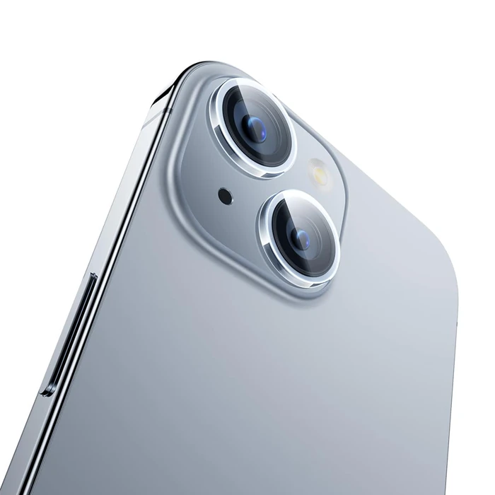 Baseus iPhone 15/15 Plus için Sapphire Serisi HD Cam Kamera Koruyucu