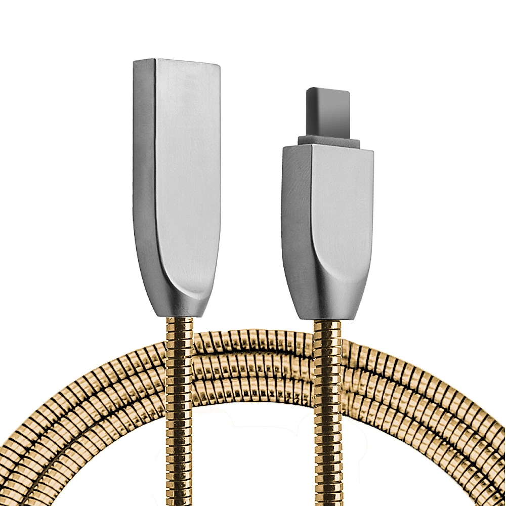 Ally Usb Type-C Zinc Alloy Dayanıklı 24 A Metal Usb Kablo