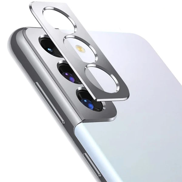 SM Galaxy S21 / S21+ 3D Metal Kamera Koruyucu Metal Lens