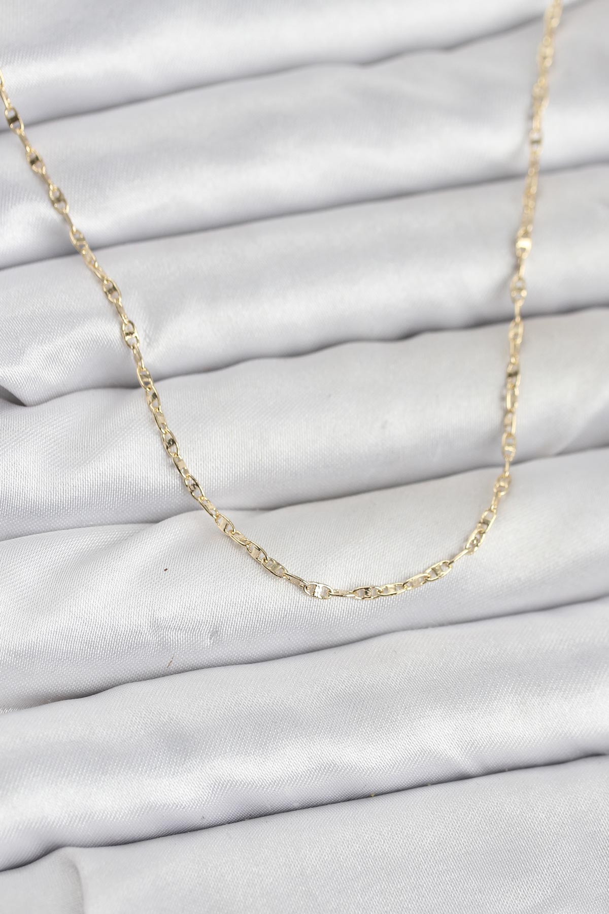 CM 14K Gold Renk Gemici Zincir Model 60 cm Kadın Kolye 5886