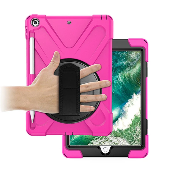 İPad 9.72017 İPad 9.7 2018 Kalem Yerli Standlı Zırh Kılıf/shockproof case