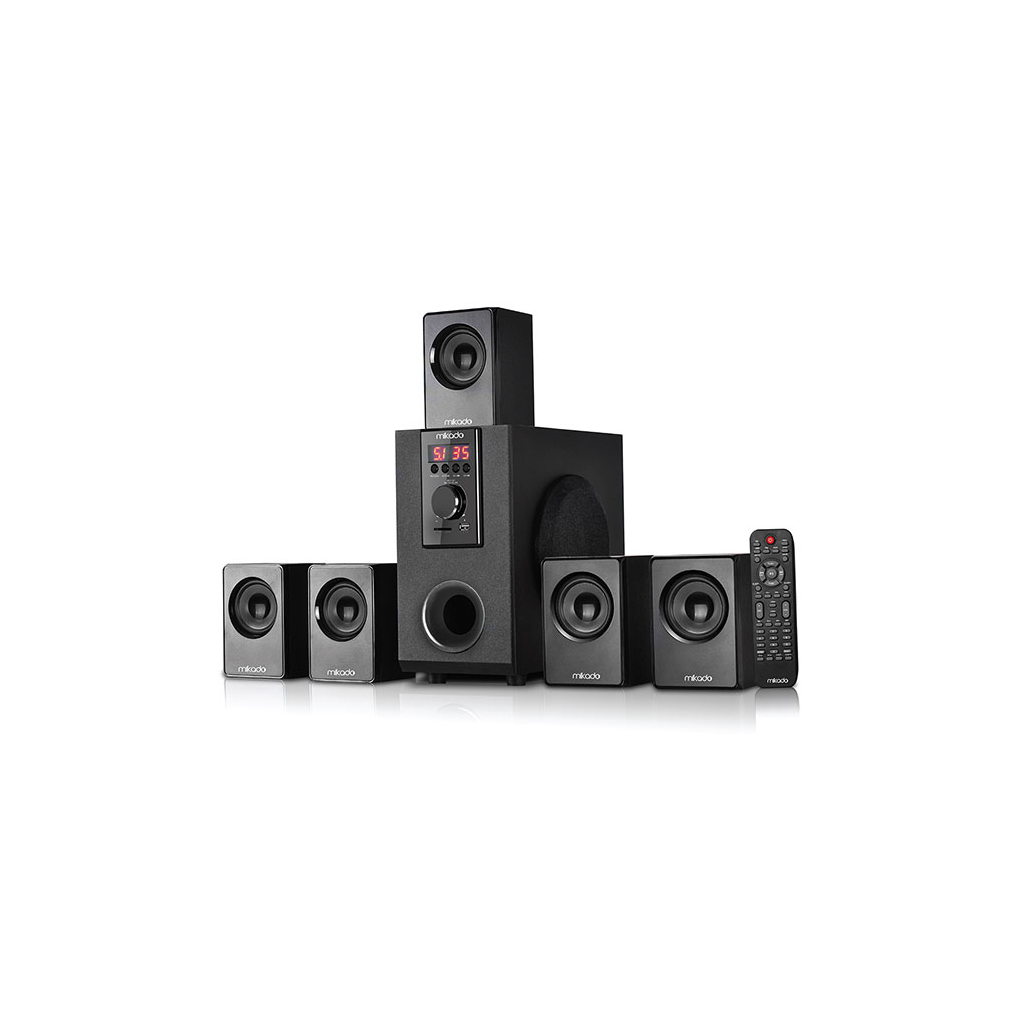MIKADO MD-505 70W 5+1 Masaüstü FM/BT/SD/USB Siyah Kasa Speaker(1923)