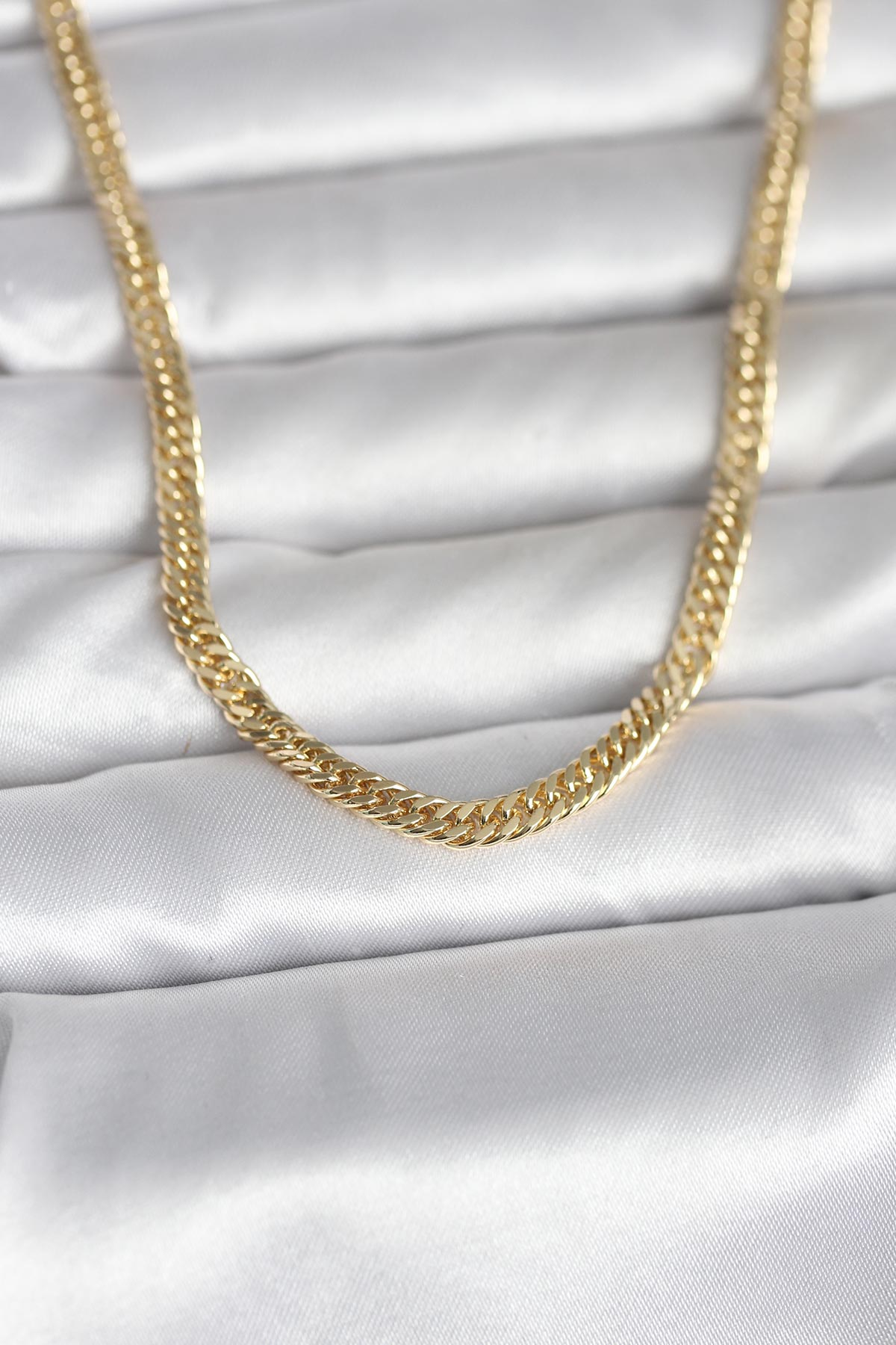 CM 14K Gold Renk Zincir Model 45 cm Kadın Kolye 5886