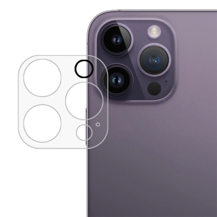 Ally iPhone 15 Pro-15 Pro Max Premium Kamera Lens Koruma Camı