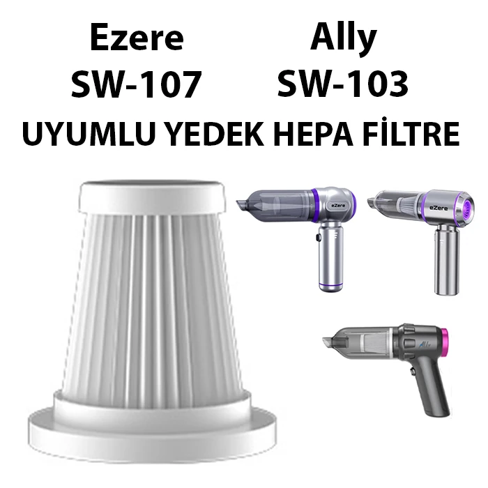 Ezere SW-107 ve Ally SW-103 ile Uyumlu Yedek Filtre