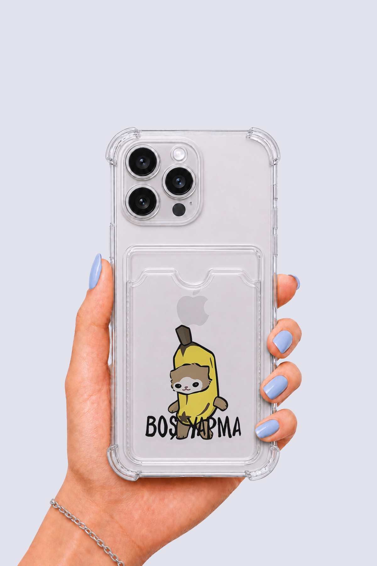 iPhone 16 Pro Max Kartlıklı Boş Yapma Desenli Kılıf