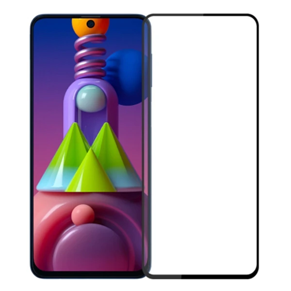 ALLY SM Galaxy M51 Full Glue Tempered Full Cam Ekran Koruyucu