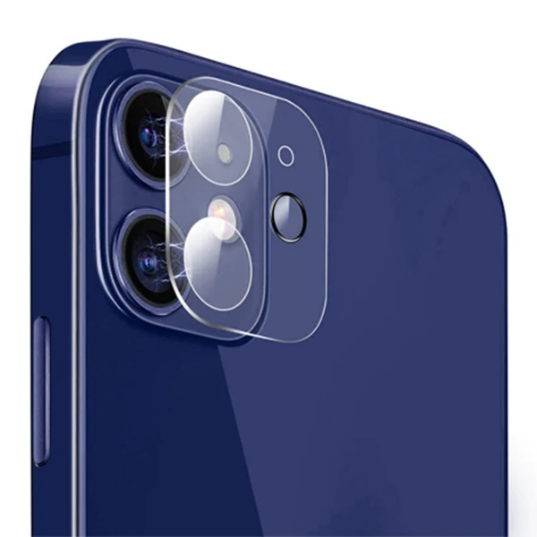 iPhone 12 6.1 Hat-Prince 9H 3D Full Tempered Cam Kamera Koruyucu