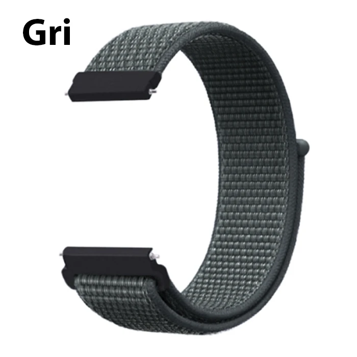 22MM Gear S3 Watch 4 -Gt2 GT2E 46MM Kayış Kordon Lylon Loop