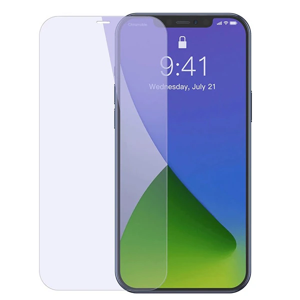 Baseus İPhone 12/12 PRO 6.1 0.3mm Antiblue Cam Ekran Koruyucu 2Adet