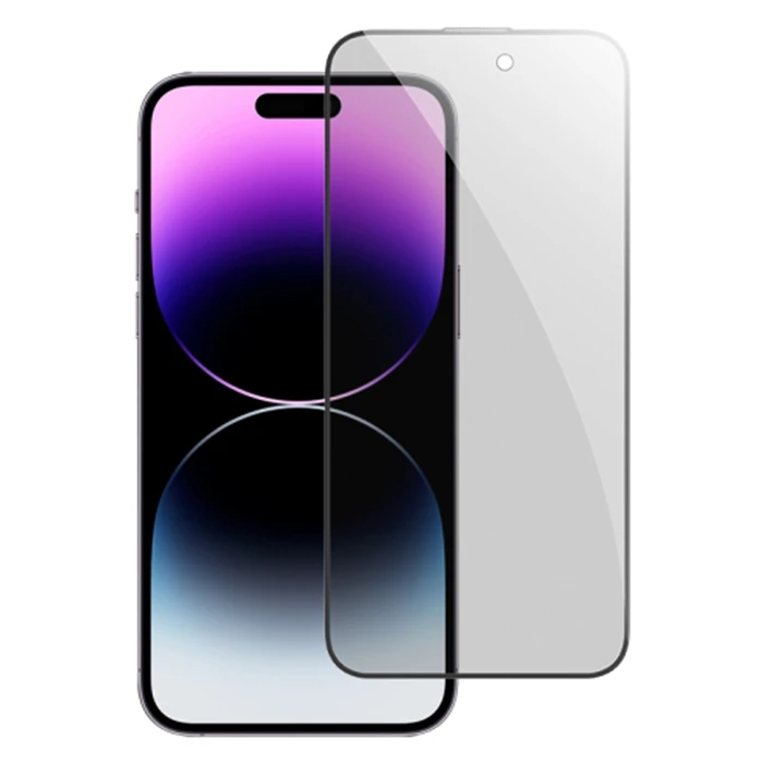 Ally iPhone 14 Pro Privacy Hayalet Full Koruma Tempered Cam Ekran Koruyucu