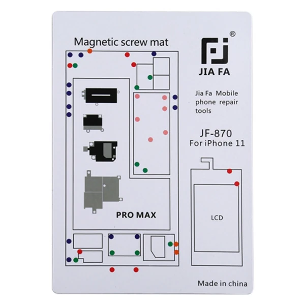 JIAFA JF-870 iPhone 11 Pro Max Mıknatıslı Çalışma Hasırı Vida Gostergeli