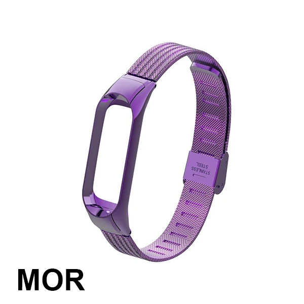 Lüx Xiaomi Mi Band 3 Akıllı Saat Çelik Toka Kayış Kordon