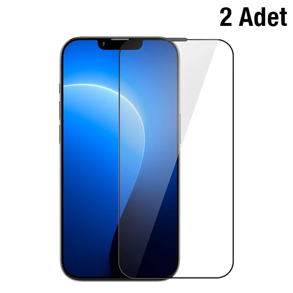 Baseus iPhone 14 Plus/13 Pro Max 6.7 0.3mm Full Koruma Tempered Cam Ekran Koruyucu 2 Adet Set