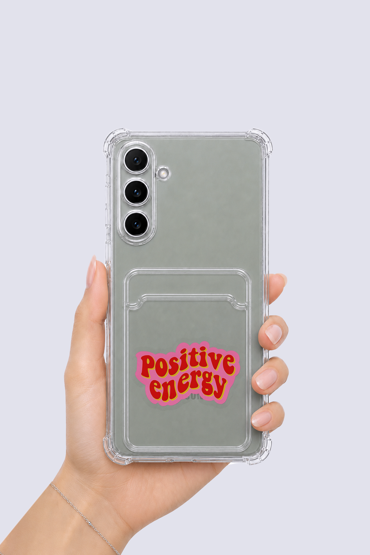 Samsung Galaxy A16 Kartlıklı Pozitif Enerji Desenli Kılıf