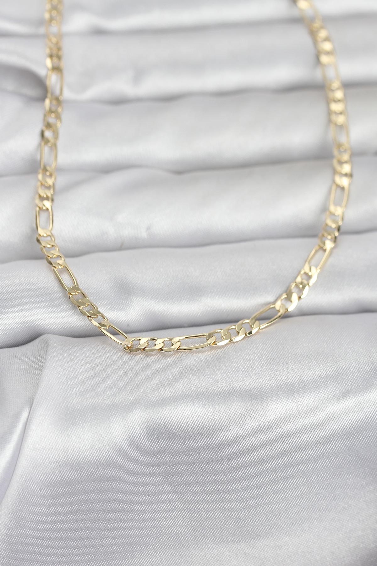 CM 14K Gold Renk Kuşgözü Zincir Model 60 cm Kadın Kolye 5886