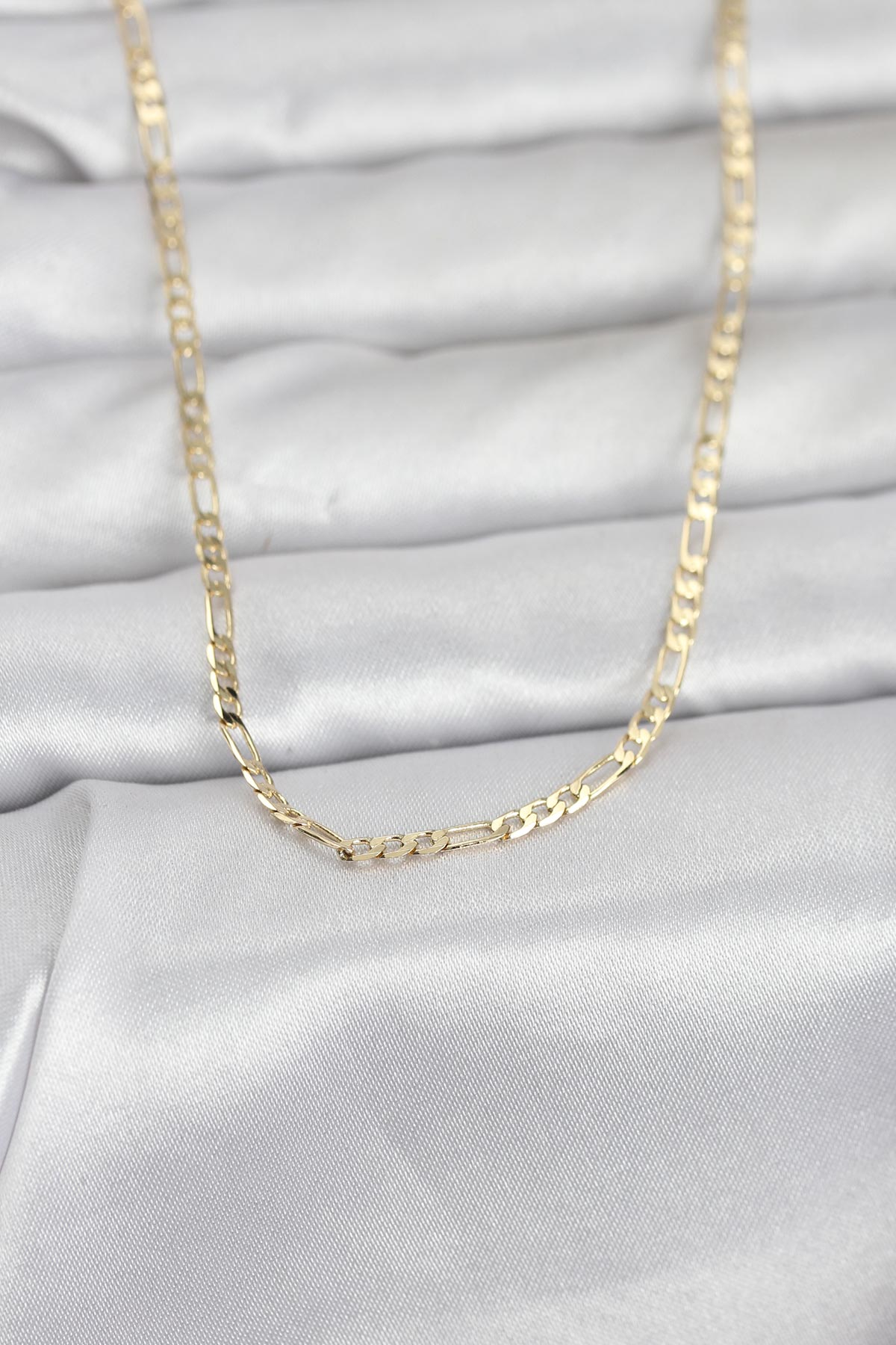 CM 14K Gold Renk İnce Kuşgözü Zincir Model 60 cm Kadın Kolye 5886