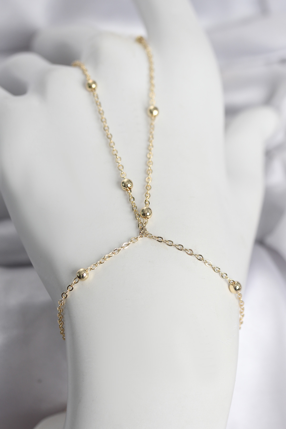 316L Çelik Gold Renk Top Zincirli Kadın Şahmeran 5886